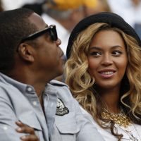 Beyonce Pregnant With 4th Child? Beyonce Knowles, right, looks at Jay-Z during the men's championship match at the U.S. Open tennis tournament in New York, Monday, Sept. 12, 2011. (AP Photo/Charles Krupa)